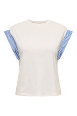 Only T-shirt de manga curta branco