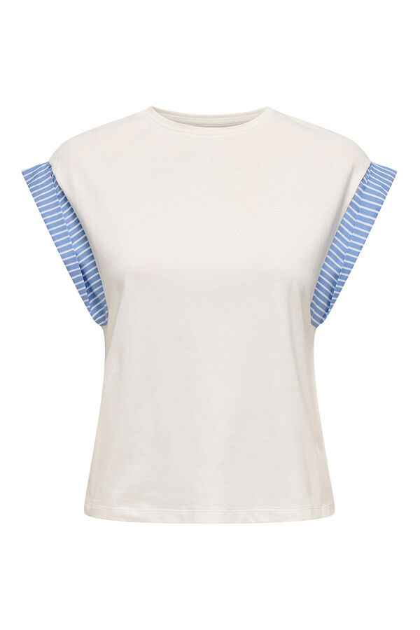 Only T-shirt de manga curta branco