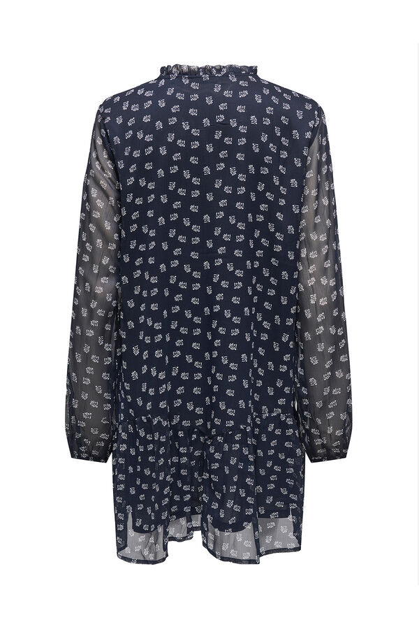 Only Vestido corto de gasa azul