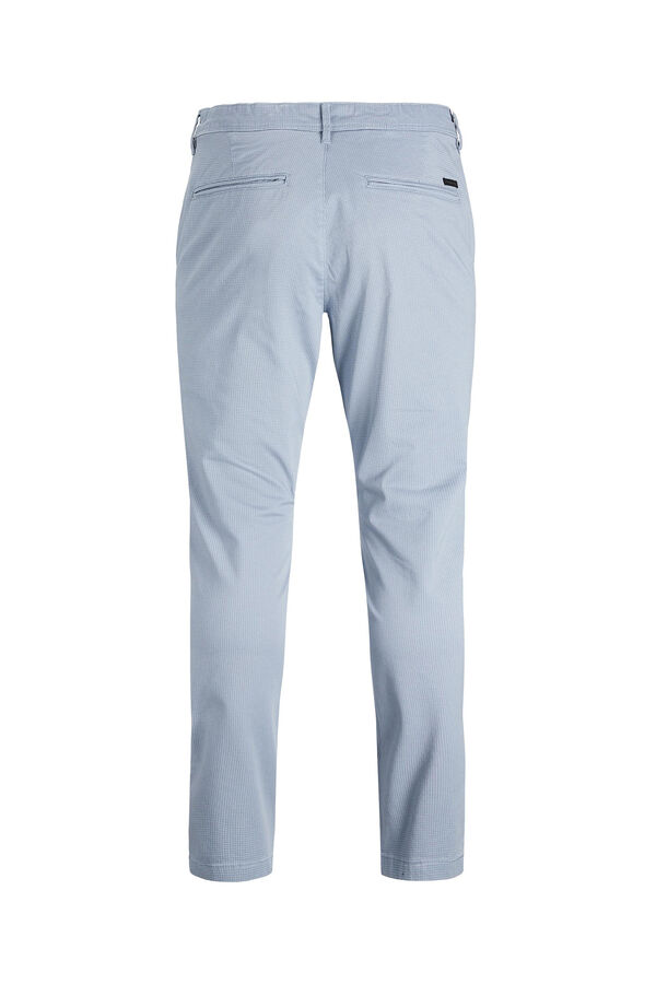 Springfield Pantalón chino algodón azul medio
