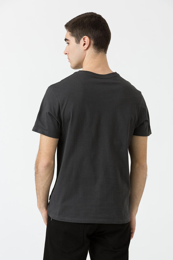 Tiffosi T-shirt estampada cinzento