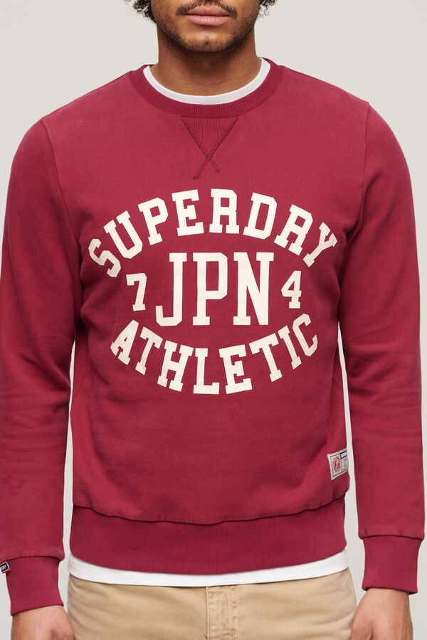 Superdry Sudadera Cuello Redondo burdeos