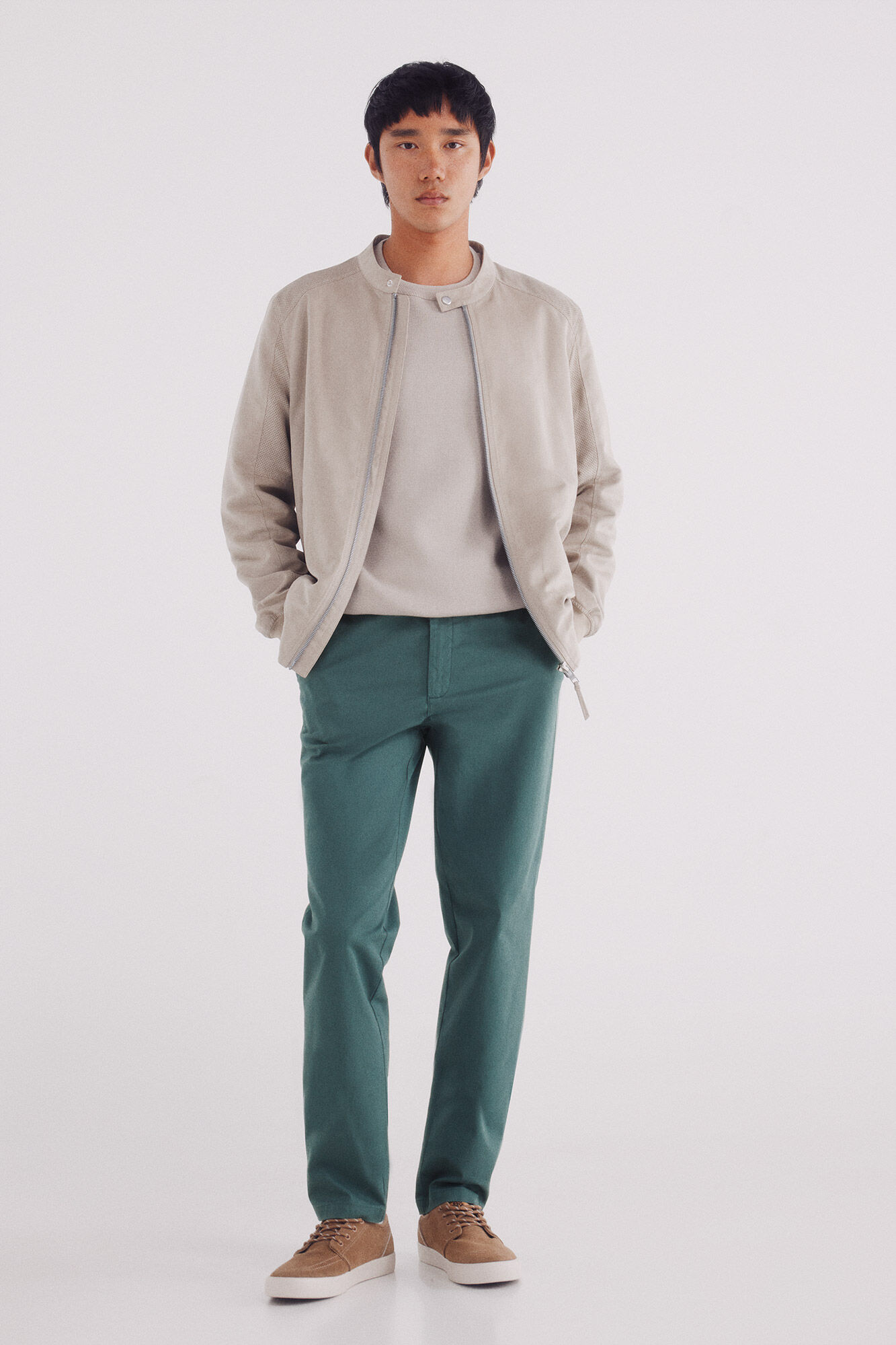 Springfield Pantal&oacute;n chino ligero slim fit