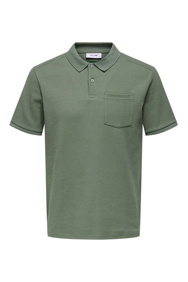 Only & Sons Polo de manga curta verde