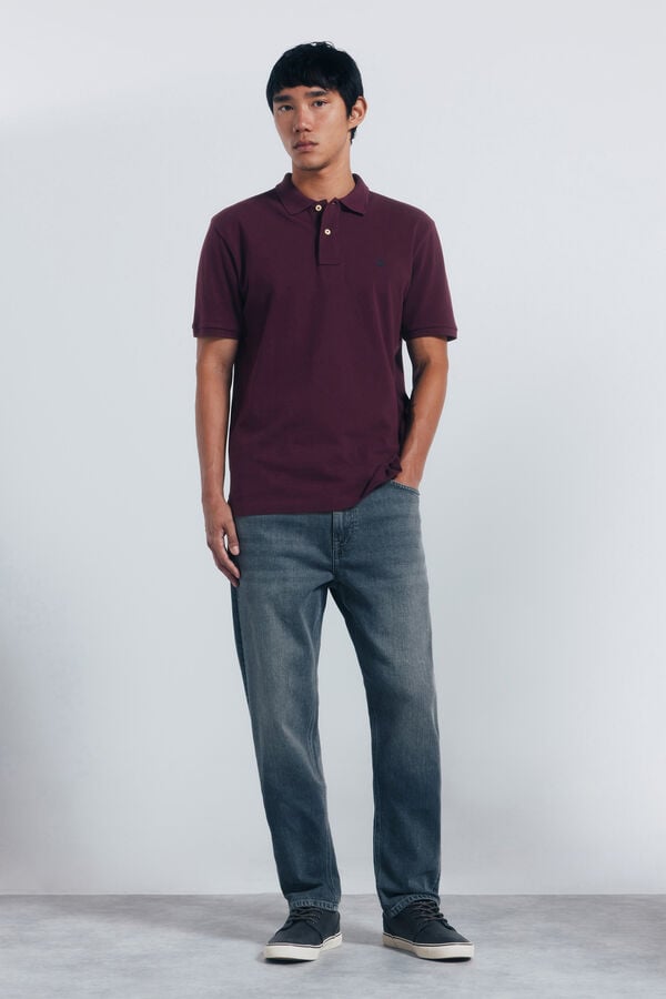 Springfield Polo piqu&eacute; b&aacute;sico regular fit estampado