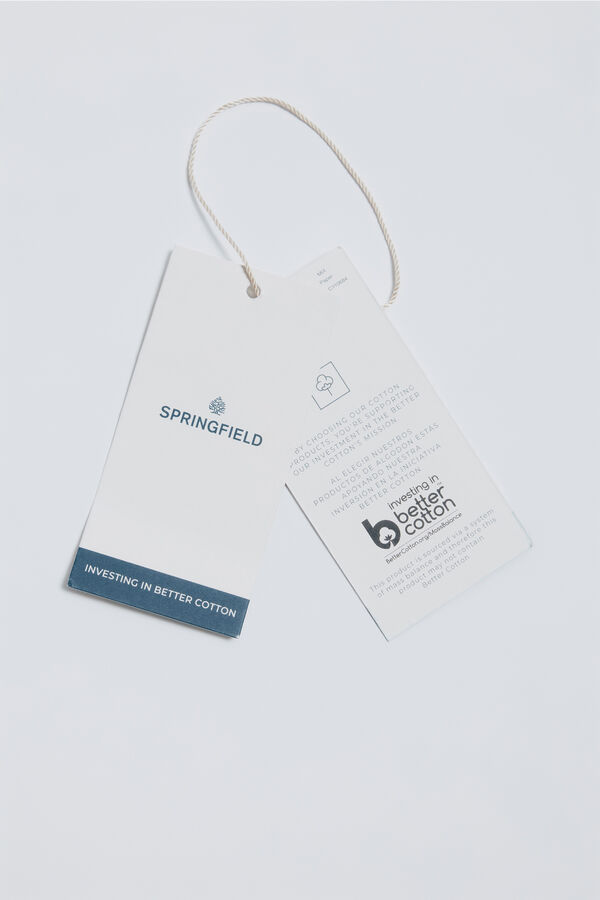 Springfield Polo rugby textos boxy fit azul