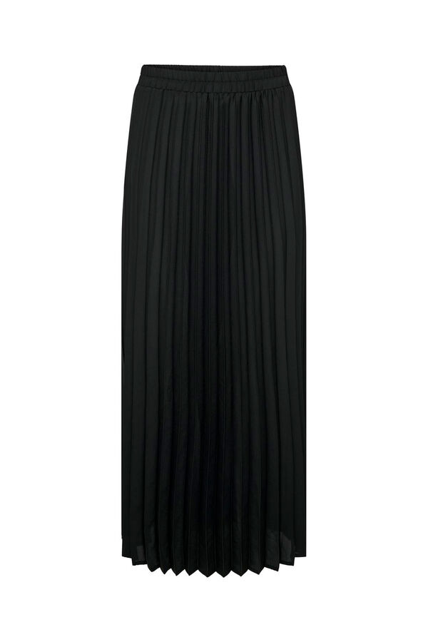 Only Falda larga plisada negro