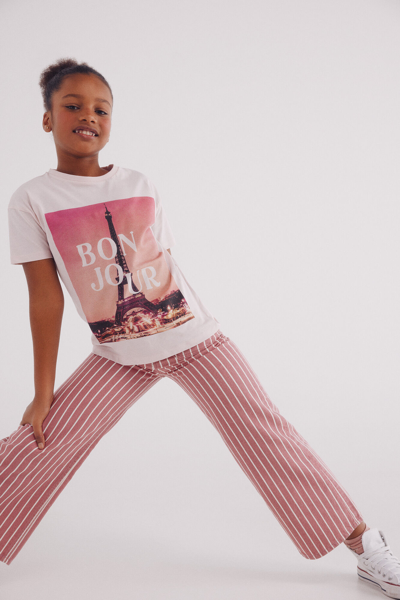 Springfield Kids T-shirt Bonjour para menina