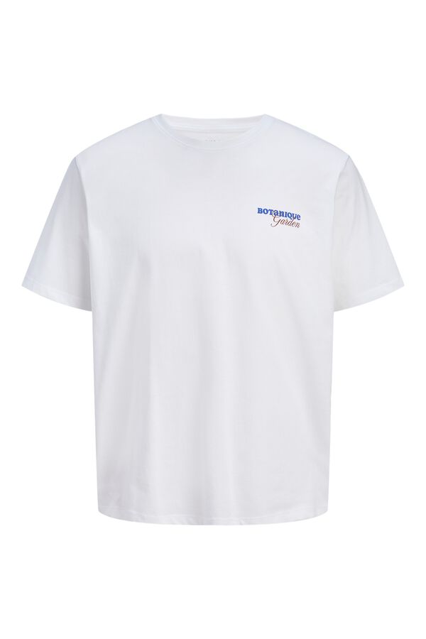 Jack & Jones Camiseta relaxed backprint blanco
