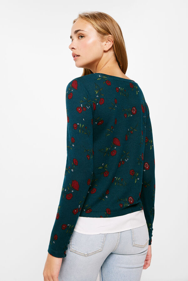 Springfield T-shirt Bimat&eacute;ria Estampada verde