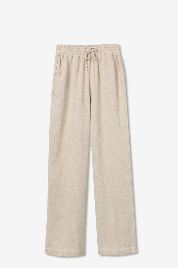 Tiffosi Pantalones fluidos nude