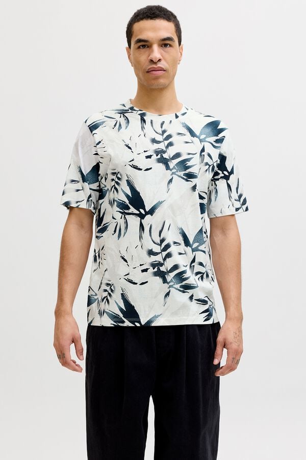 Jack & Jones T-shirt regular fit estampada branco
