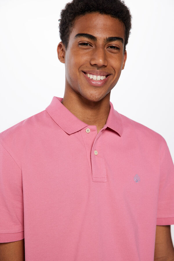 Springfield Polo piqu&eacute; b&aacute;sico regular fit rosa