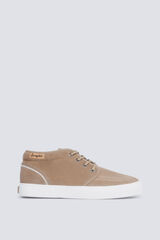 Springfield Croute casual de botim e couro castanho
