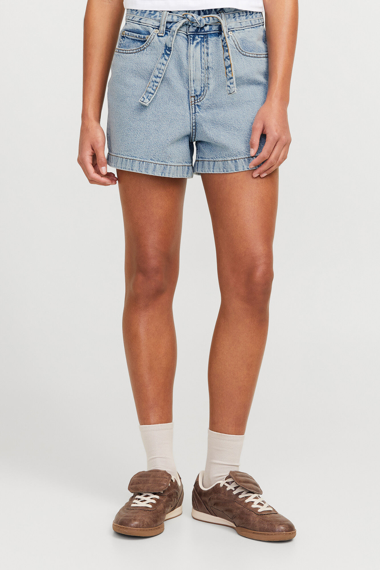Jack & Jones Shorts jeans com la&ccedil;o