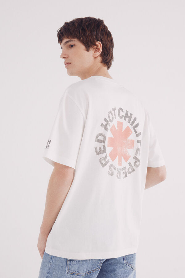 Springfield Camiseta Red Hot Chili Peppers bege