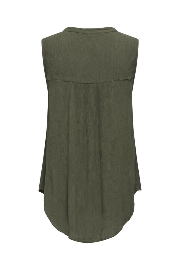 Only Blusa sem mangas verde
