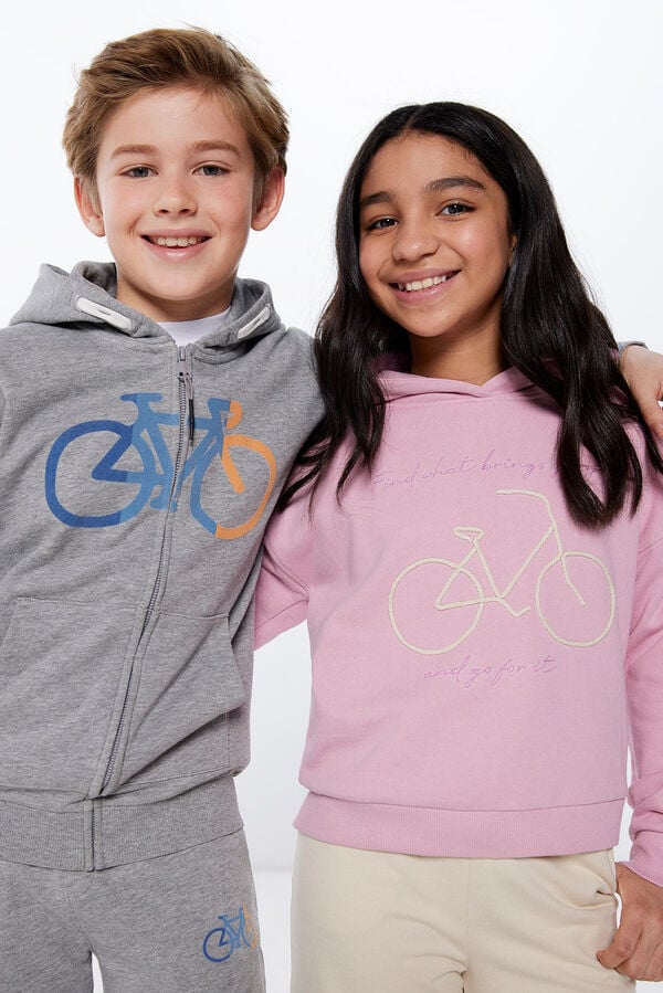 Springfield Kids Sudadera bicicleta ni&ntilde;o gris