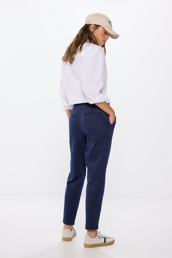 Springfield Pantal&oacute;n jogger punto circular azul