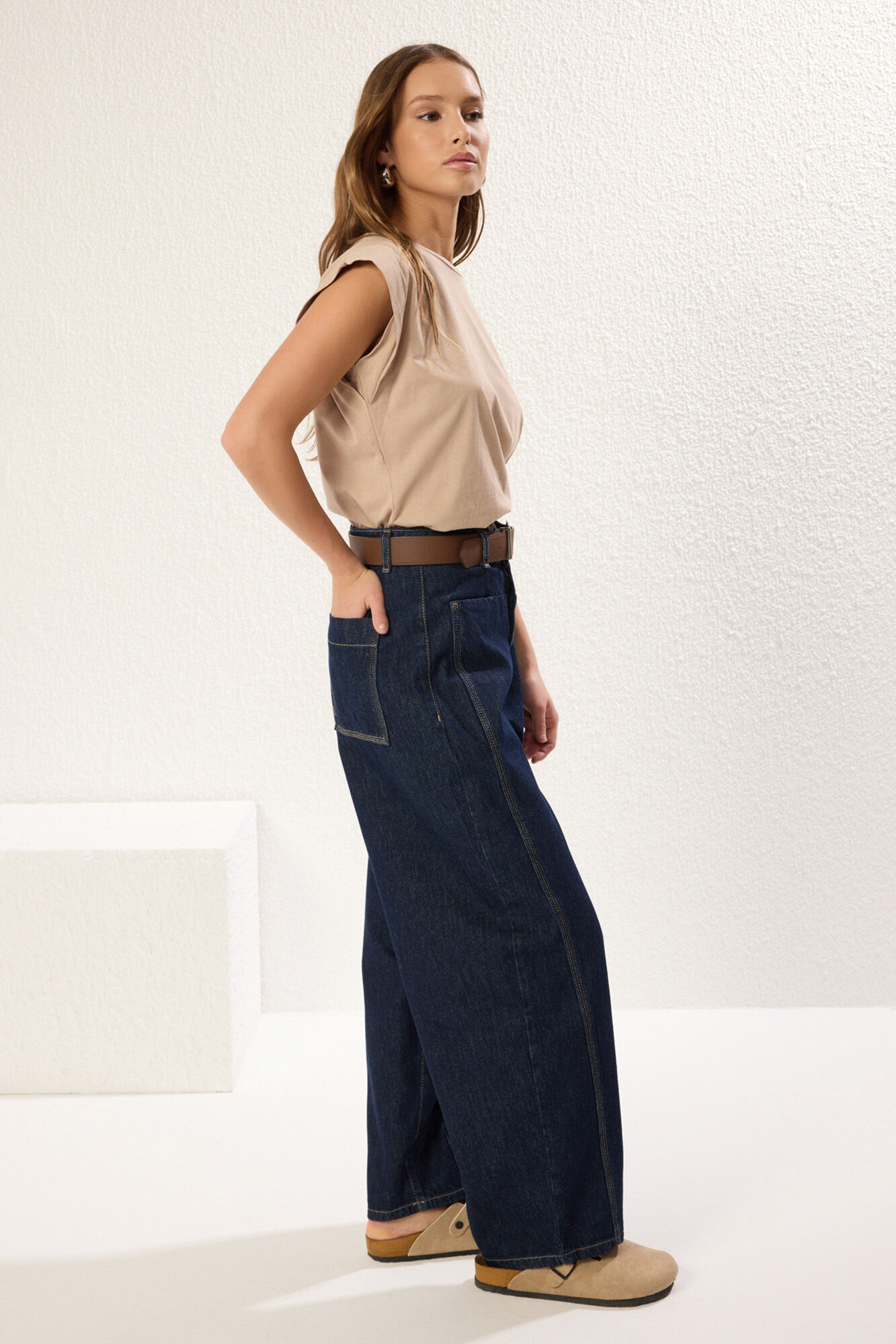 Trendyol Pantal&oacute;n vaquero holgado