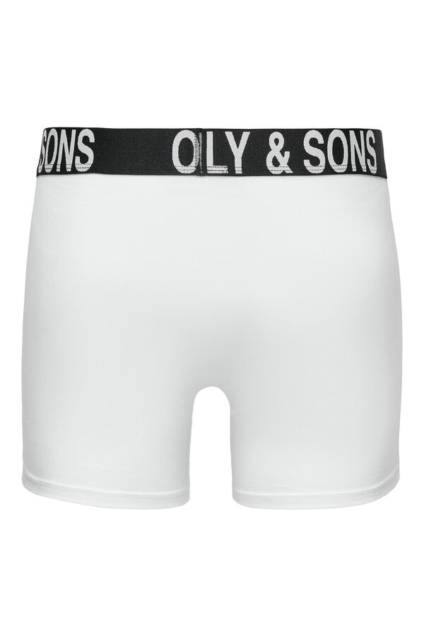 Only & Sons Pack 3 boxers b&aacute;sicos algod&oacute;n negro