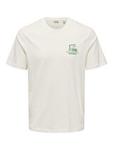 Only & Sons Camiseta manga curta estampada branco