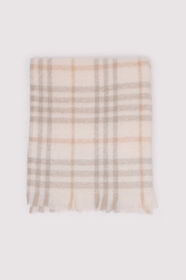 Springfield Bufanda cuadros beige beige