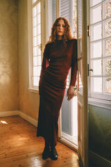 Oxxo Vestido comprido pedraria vermelho