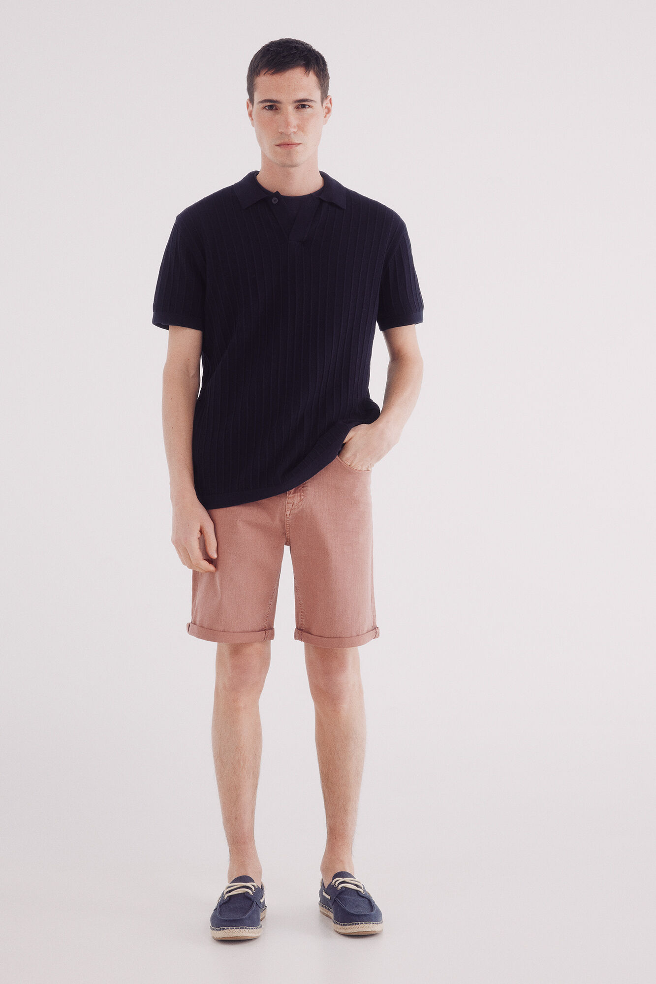 Springfield Bermuda color lavada slim fit