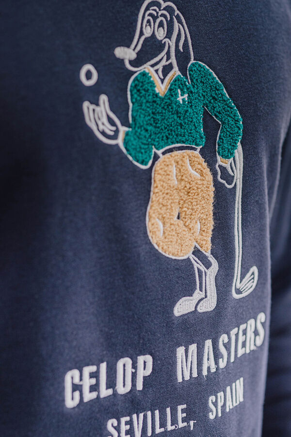Celopman Sweatshirt B&aacute;sico  azul
