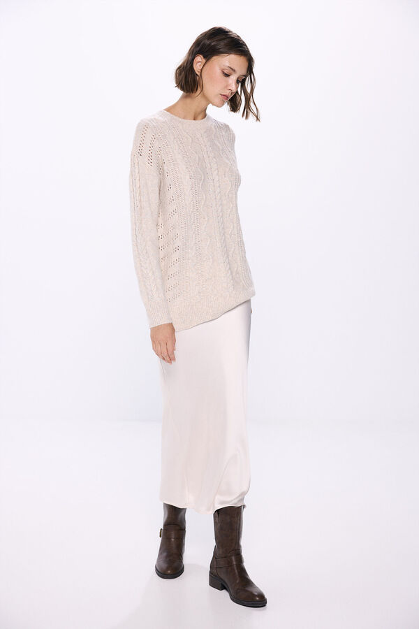 Springfield Jersey largo trenzas nude