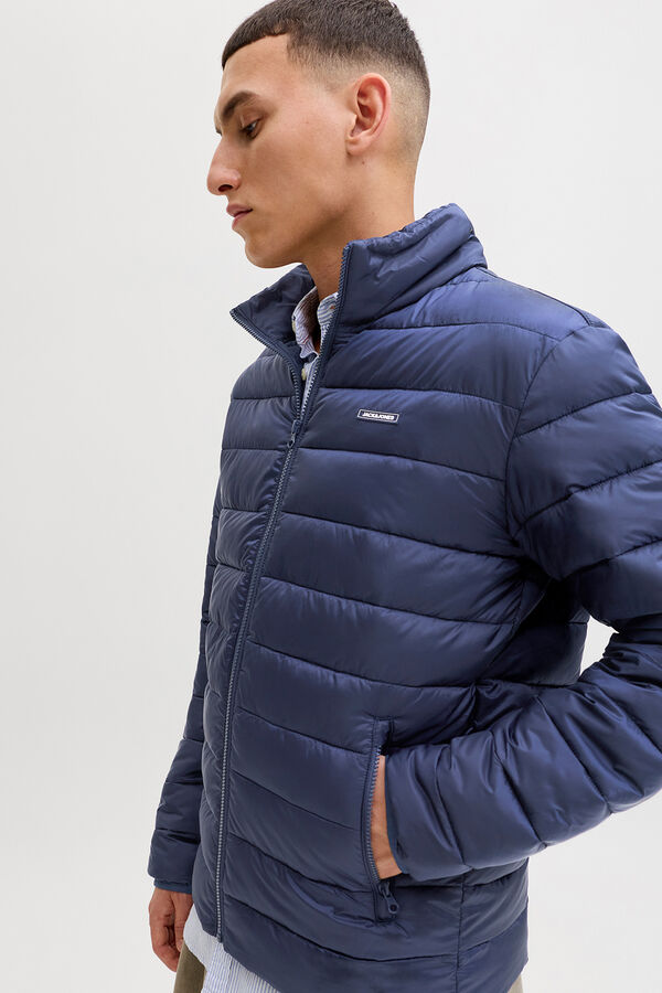 Jack & Jones Jaqueta puffer curta azul