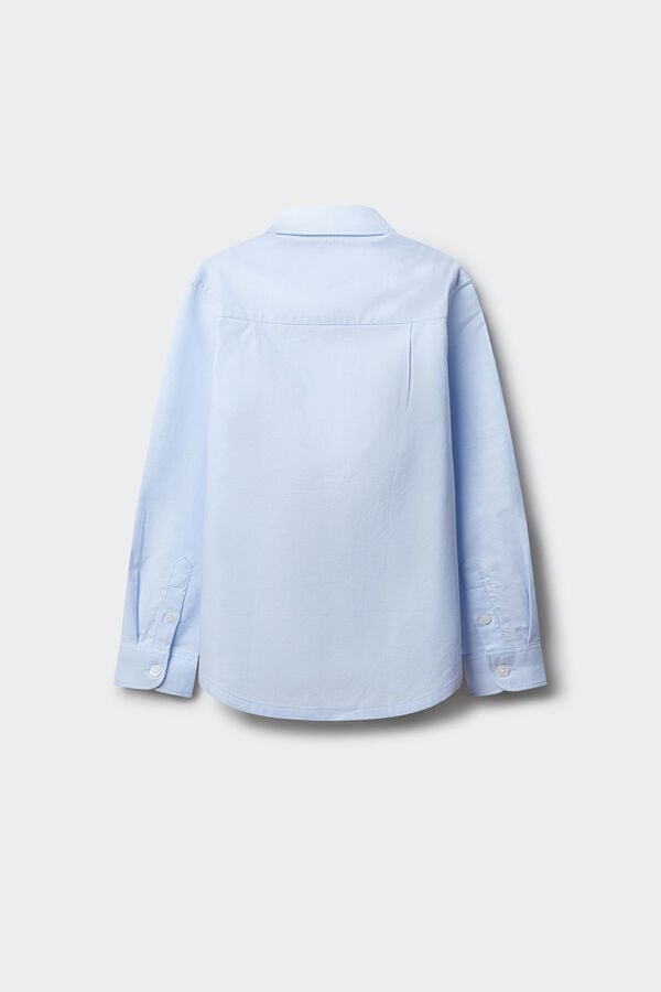 Springfield Kids Camisa oxford polera ni&ntilde;o azul