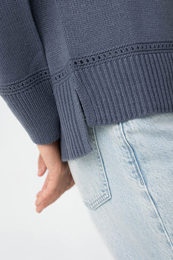 Tiffosi Jersey cuello redondo turquesa