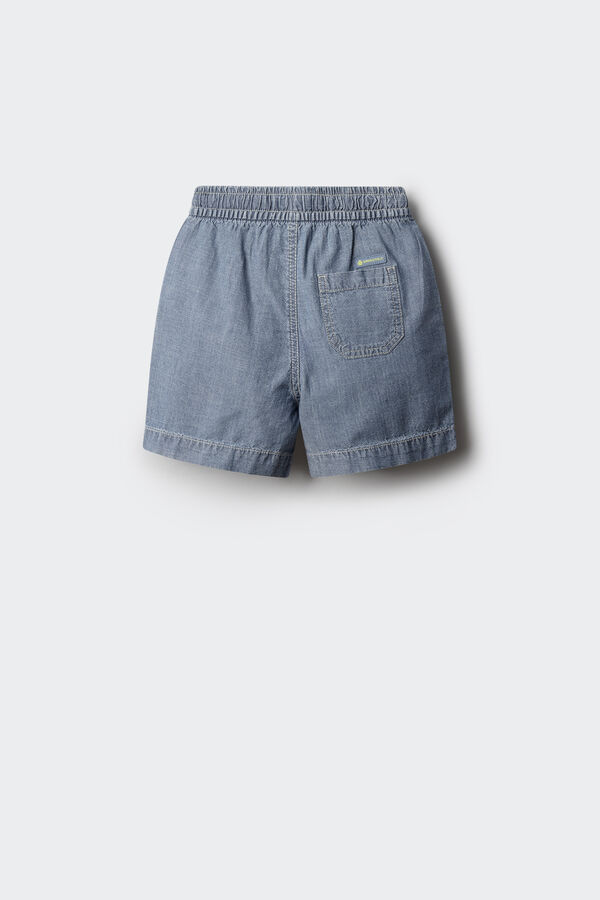 Springfield Kids Bermuda chambray para ni&ntilde;o azul
