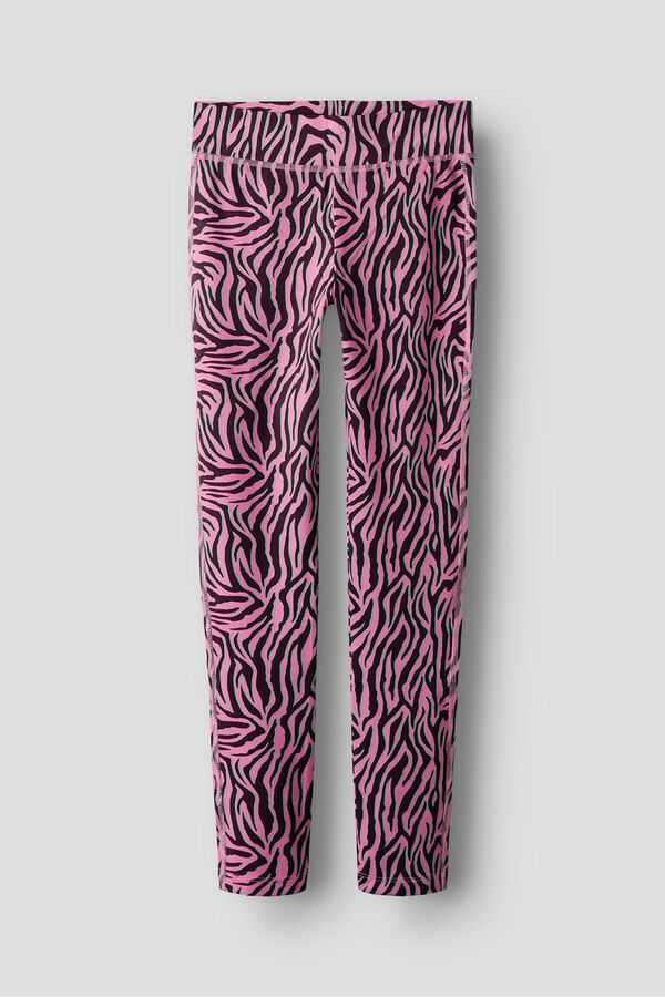 Name it Legging de cebra morado/lila