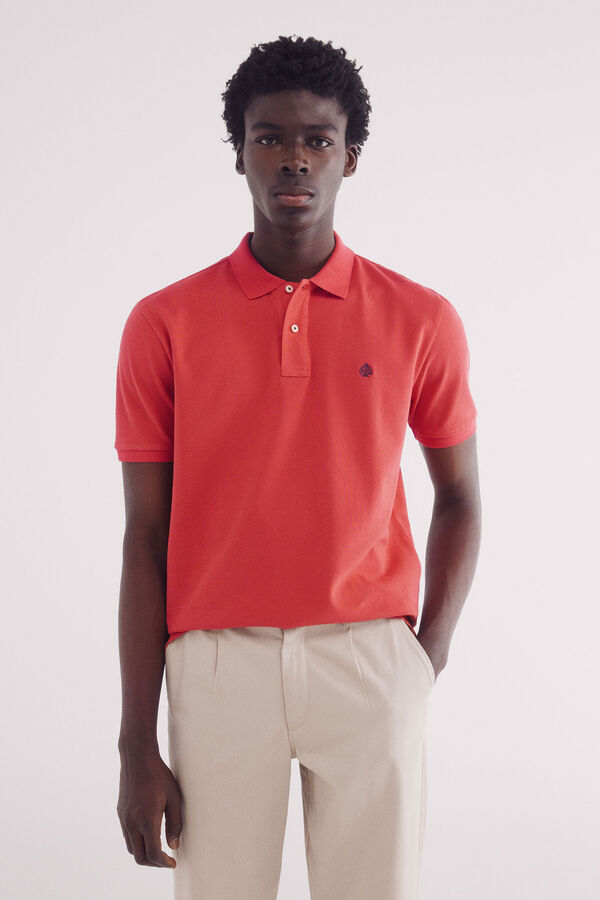 Springfield Polo piqu&eacute; b&aacute;sico regular fit vermelho