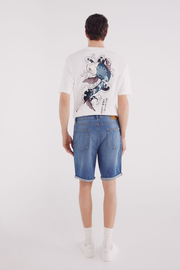 Springfield Bermuda vaquera ultra ligera regular fit azul