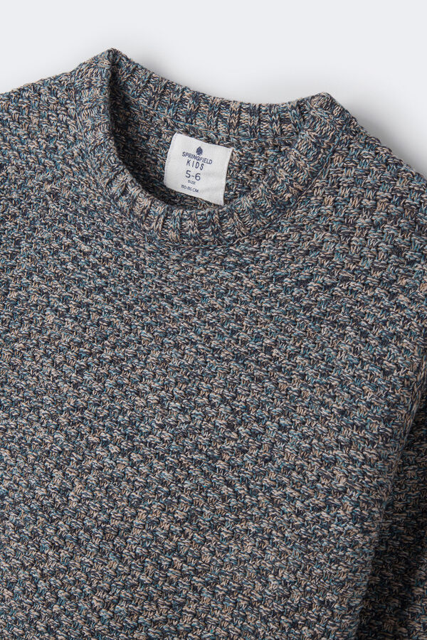 Springfield Kids Camisola malha tor&ccedil;al menino azul