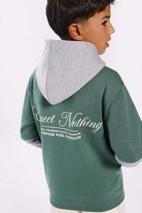 Springfield Kids Sudadera doble manga ni&ntilde;o verde