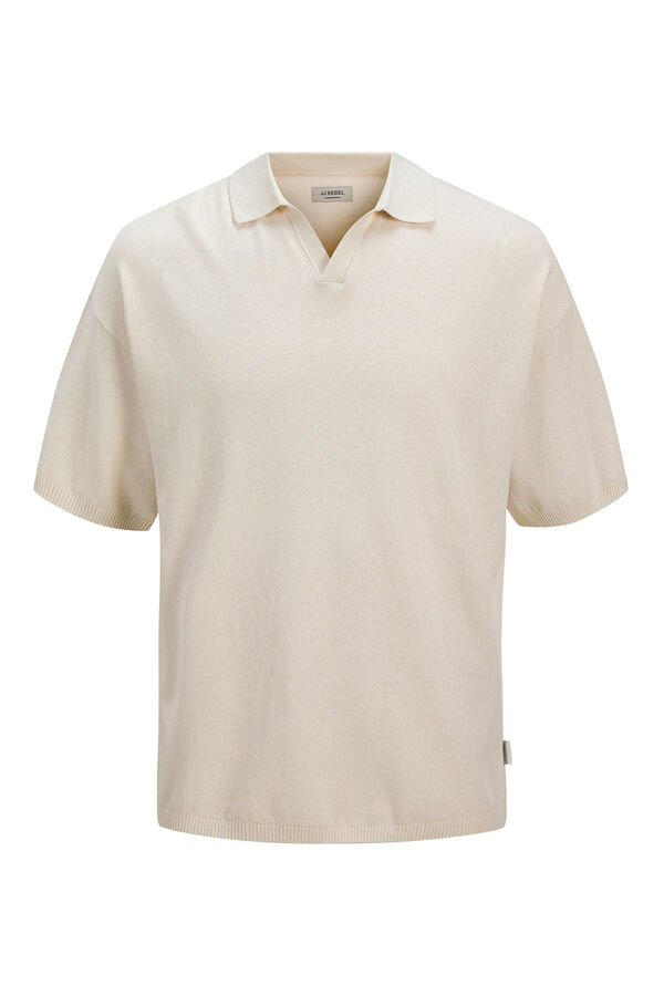 JJ REBEL Polo regular fit gris