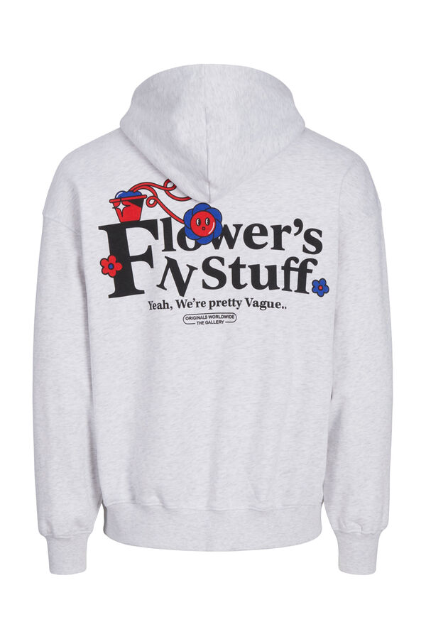 Jack & Jones Sweatshirt estampado folgado branco