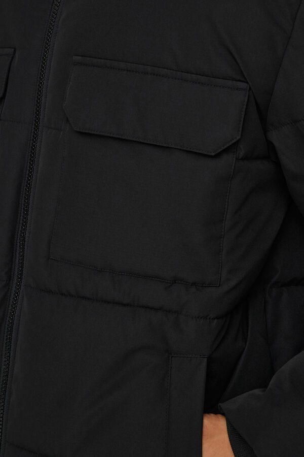 Only & Sons Casaco acolchoada com capuz preto