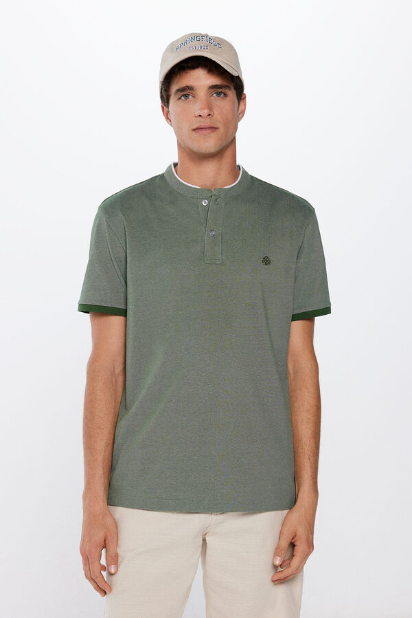 Springfield Polo slim gola mao verde