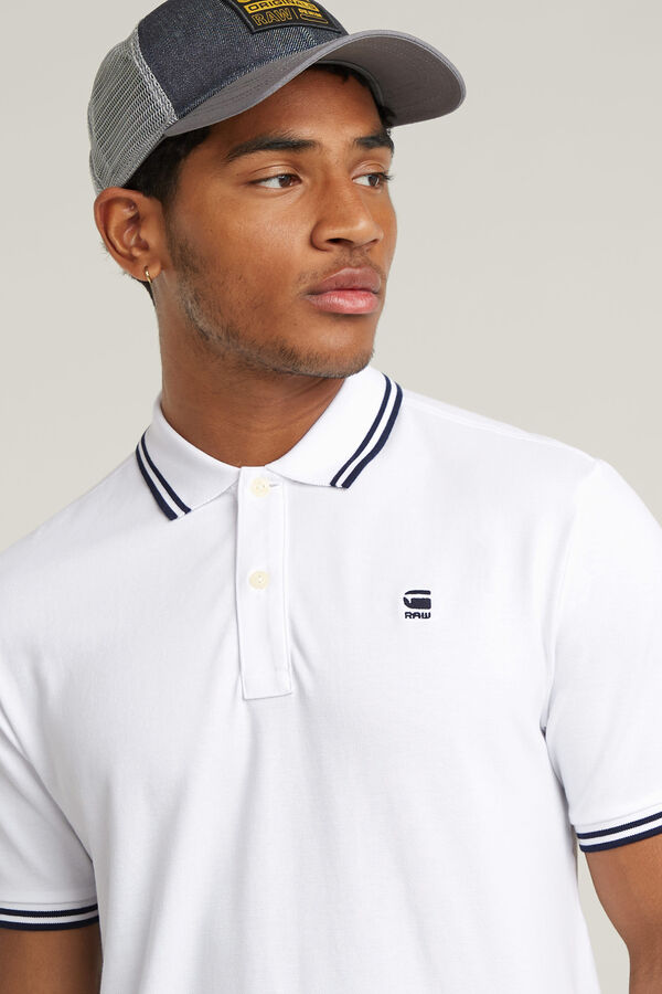 G-STAR Polo de manga corta blanco
