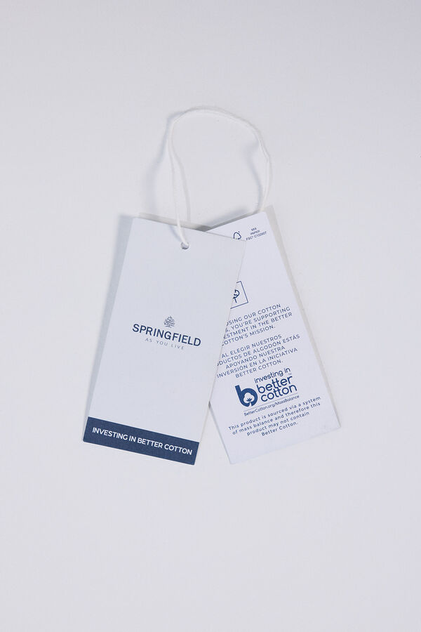 Springfield Camisa oversized riscas azul