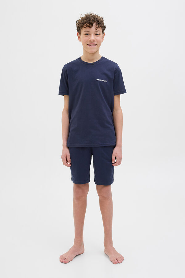 Jack & Jones Junior Conjunto de pijama em malha azul