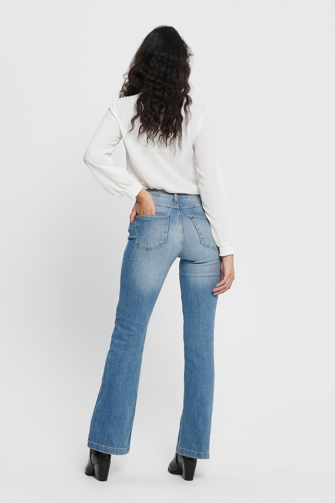 JDY Jeans flared cintura subida