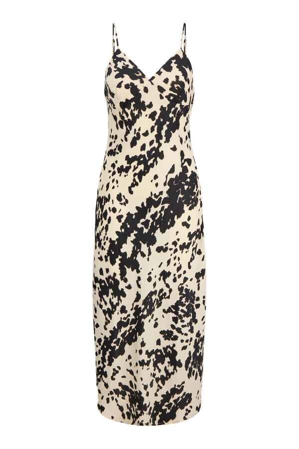 Jack & Jones Vestido midi estampado branco