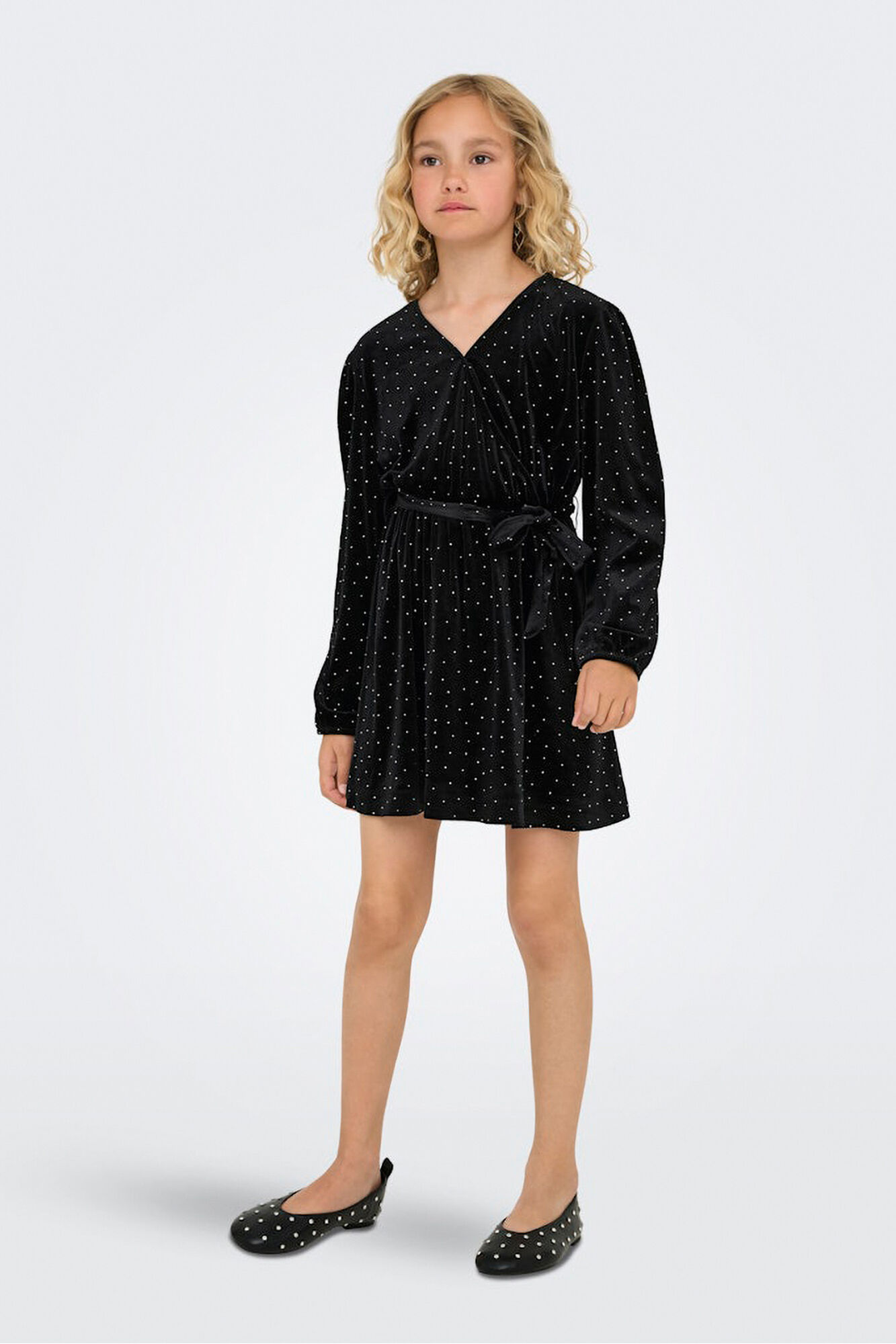 Only Girls Vestido curto com brilhantes